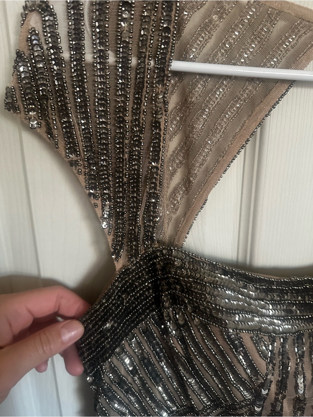 Adrianna Papell  Evening Gown with Sequin Detail size 10 - Picture 12 of 14